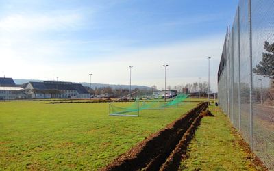 Installation automatische Bewässerungsanlage – Sportplatz Randenblick, Neunkirch