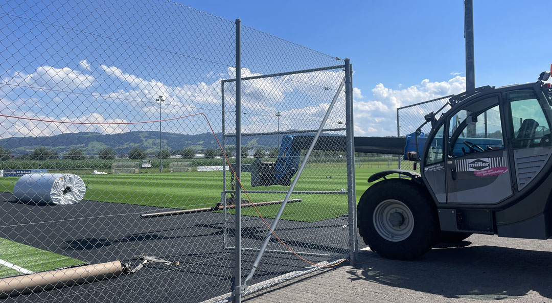 Sanierung Kunstrasenfeld - Sportplatz Bleiche Steinach