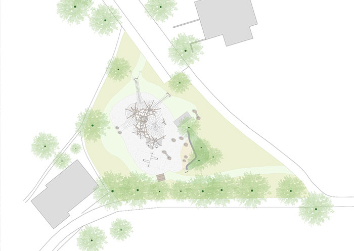 Situationsplan Spielplatz Alleeweg, Teufen AR