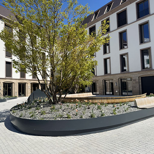 Freiraumplanung Mehrwerk in Chur<br />
Sitzplatz