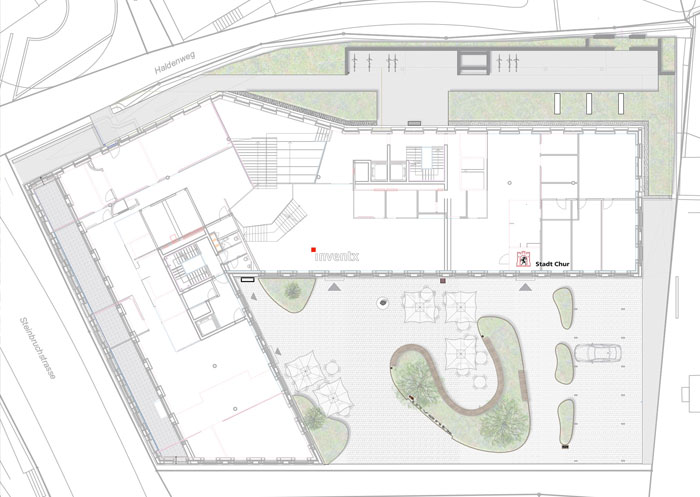Neubau-Mehrwerk-Chur-GR-4 Plan Umgebungsgestaltung Neubau Mehrwerk Chur GR