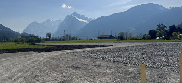 Sportplatzbau-Erweiterung-Kunstrasenplatz Sportplatz Moos Weesen Erweiterung und Kunstrasenplatz