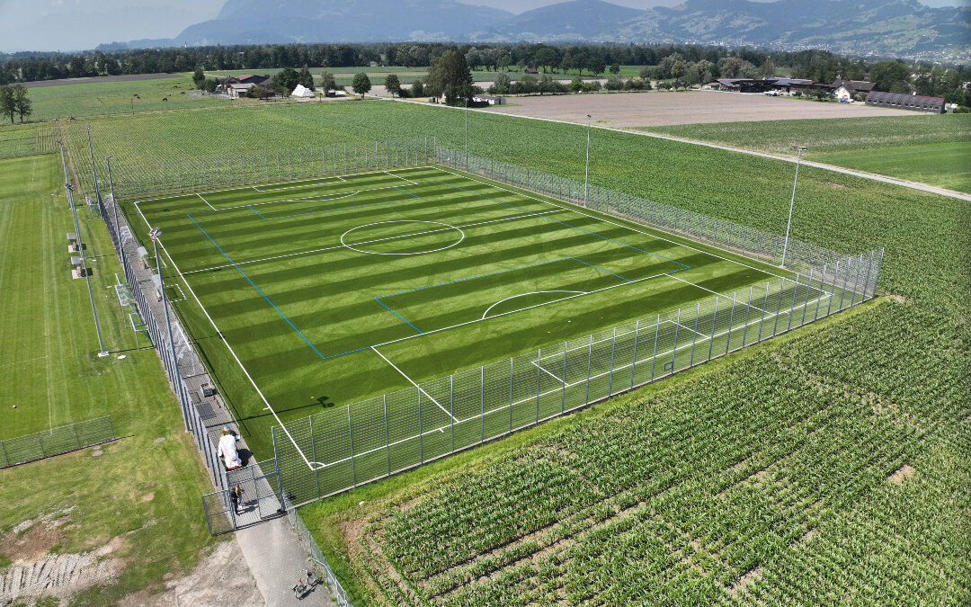 Abschluss Sanierung Kunstrasenplatz – Sportanlage Aegeten Widnau