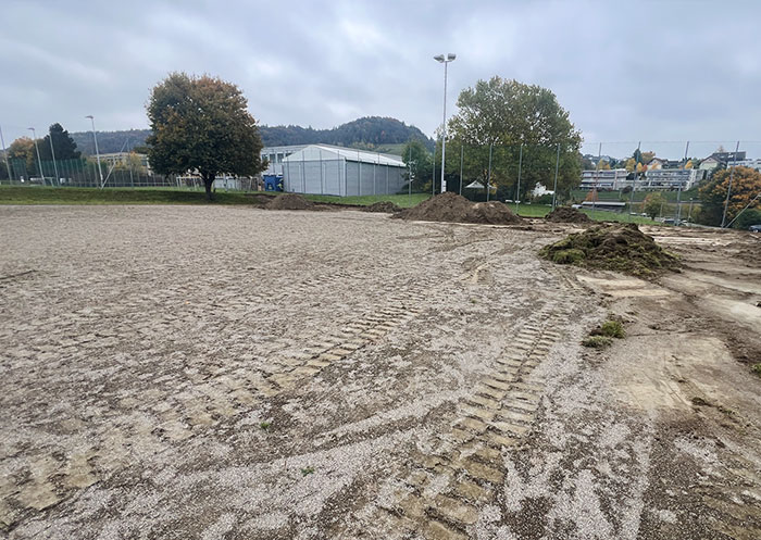 Neuer Kunstrasenplatz für die Sportanlage Ebnet Bronschhofen